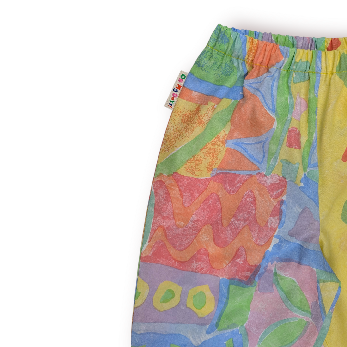 Jazzy Yellow 80s Print Trousers