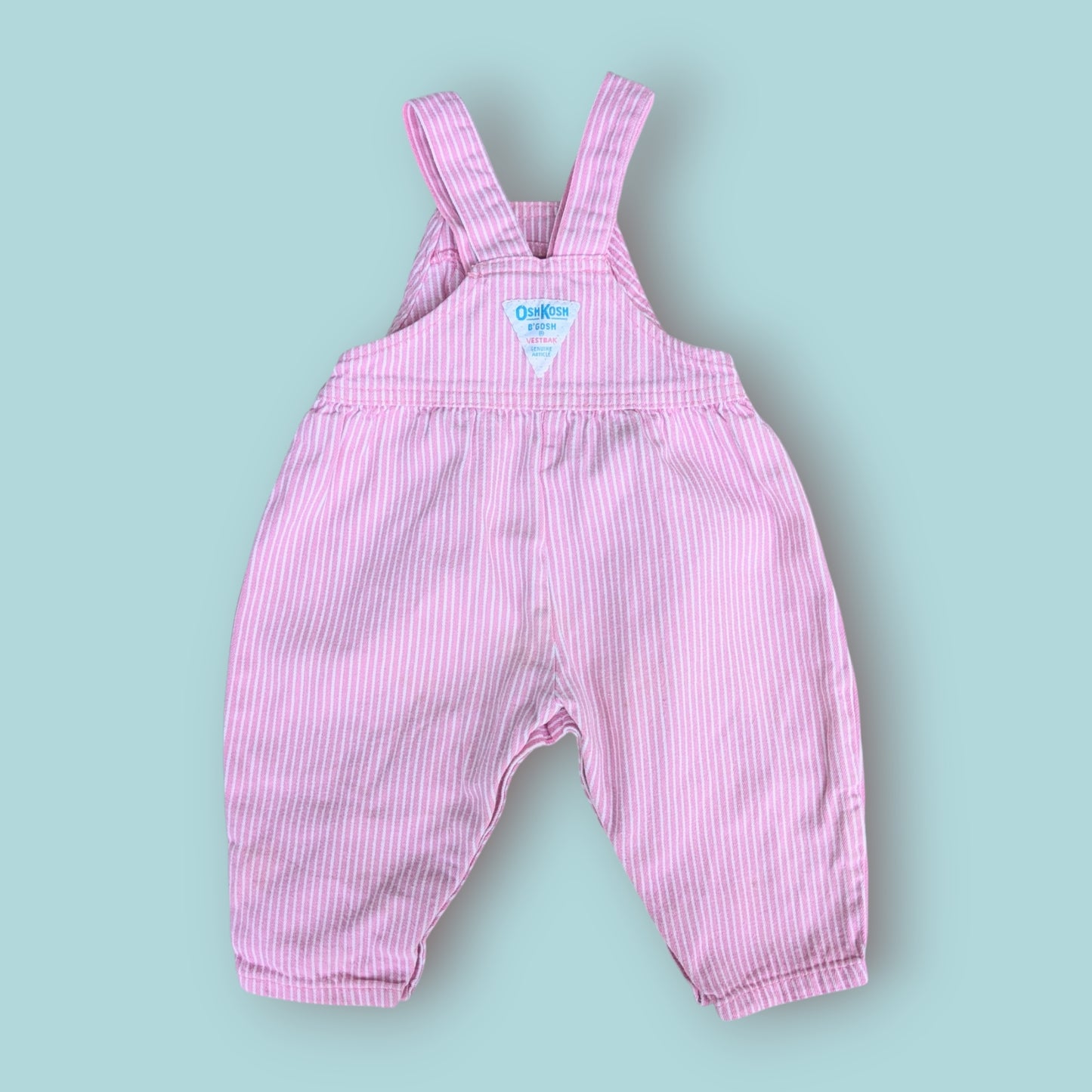 Pink Striped Oshkosh Dungarees