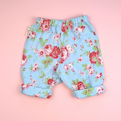 Blue Floral Trousers