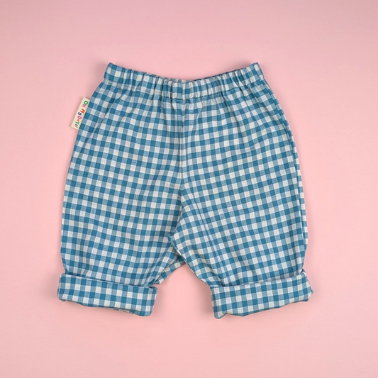 Blue Gingham Trousers