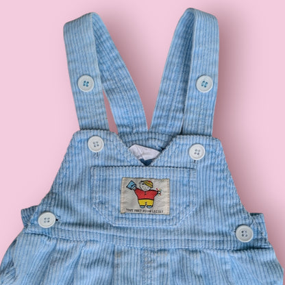 Vintage Baby Blue Corduroy Dungarees