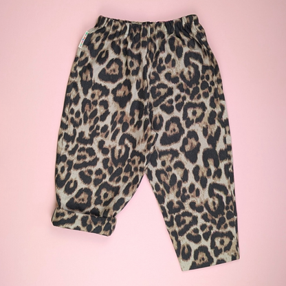 Cosy Leopard Print Trousers