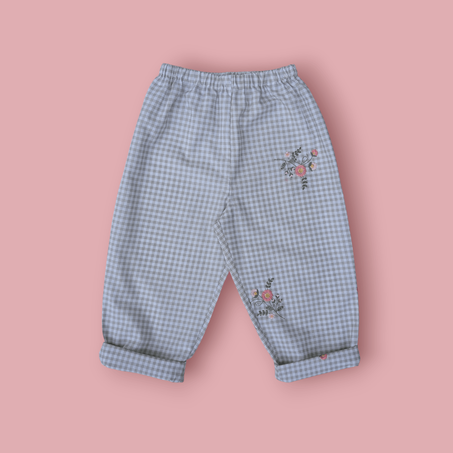 Gingham and Floral Trousers