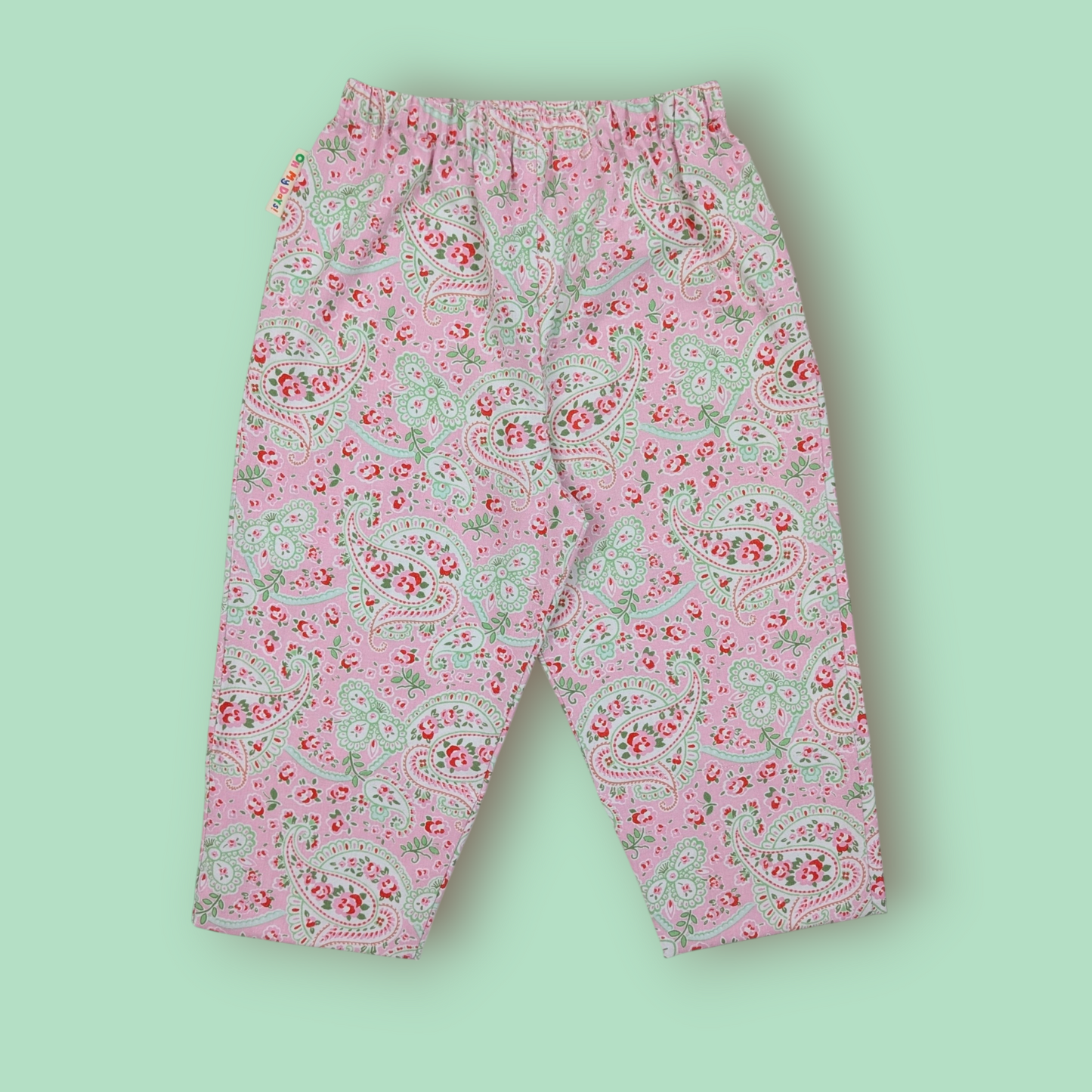 Pink Paisley Print Trousers