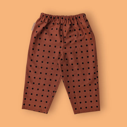 Rust Polka Dot Trousers