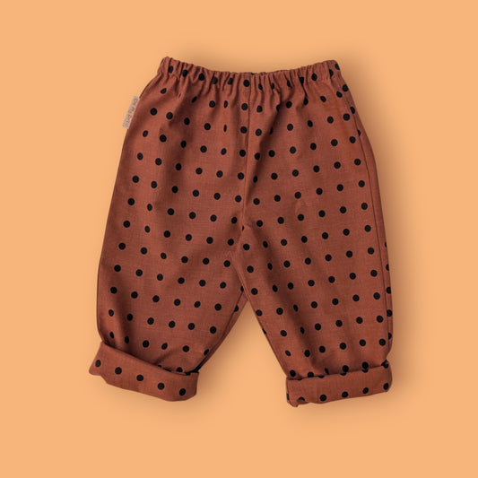 Rust Polka Dot Trousers