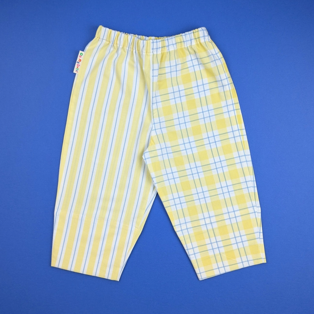 Yellow Check and Stripe Trousers