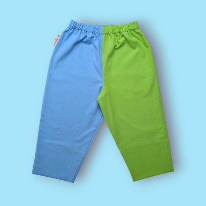 Blue and Green Trousers