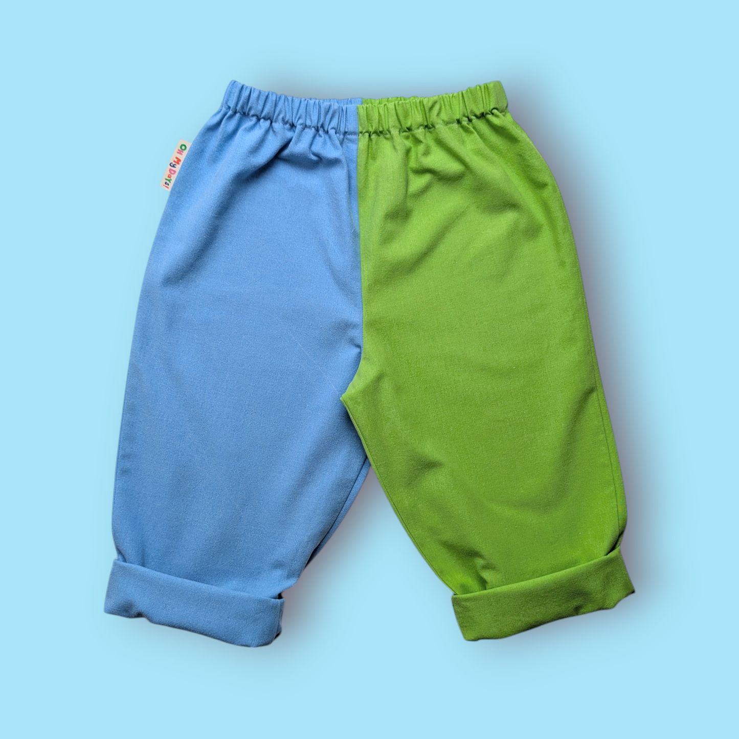 Blue and Green Trousers