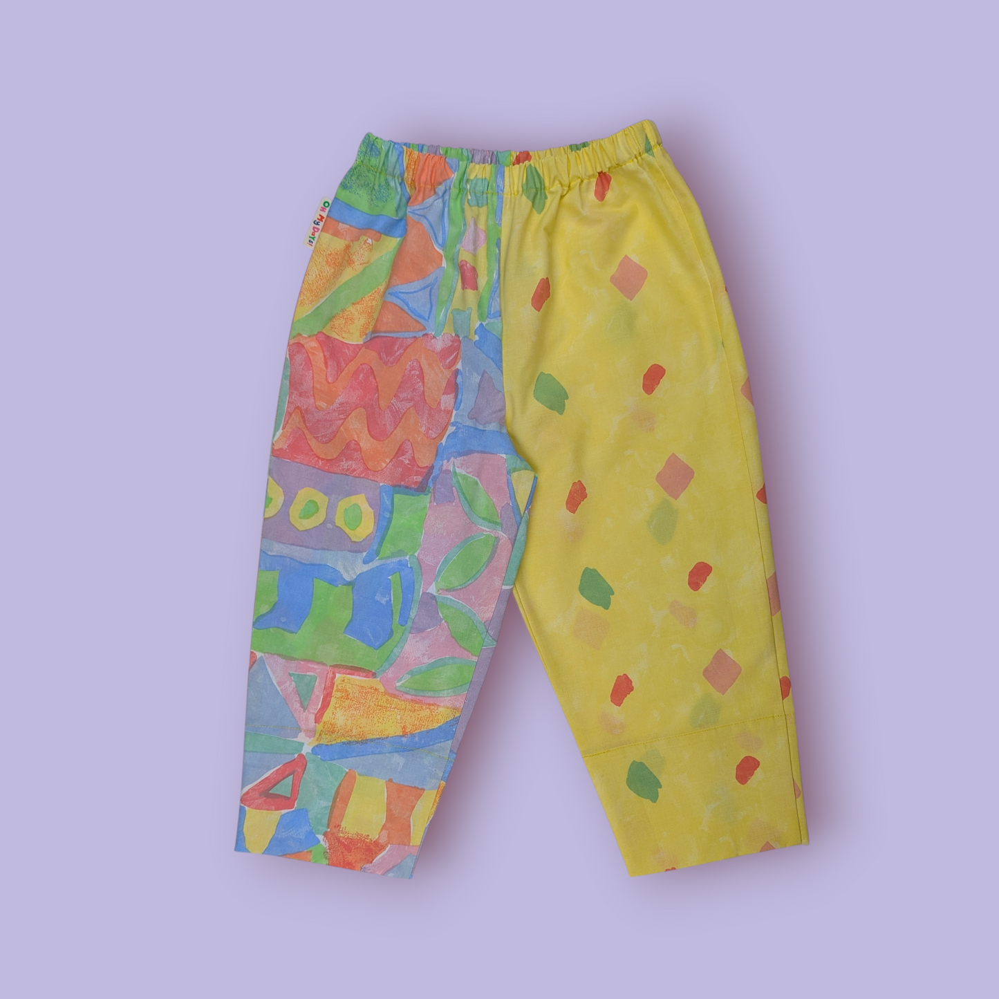 Jazzy Yellow 80s Print Trousers