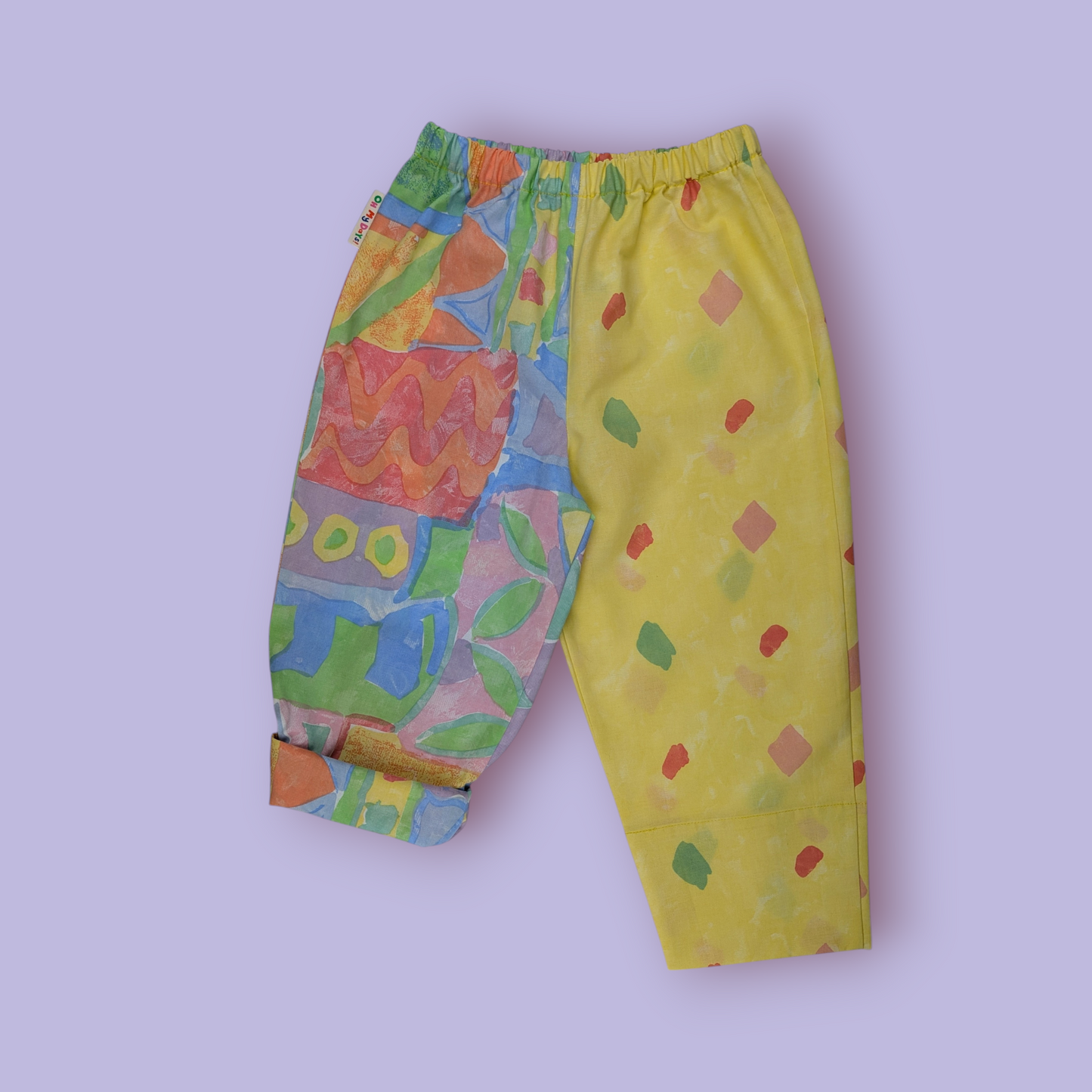 Jazzy Yellow 80s Print Trousers