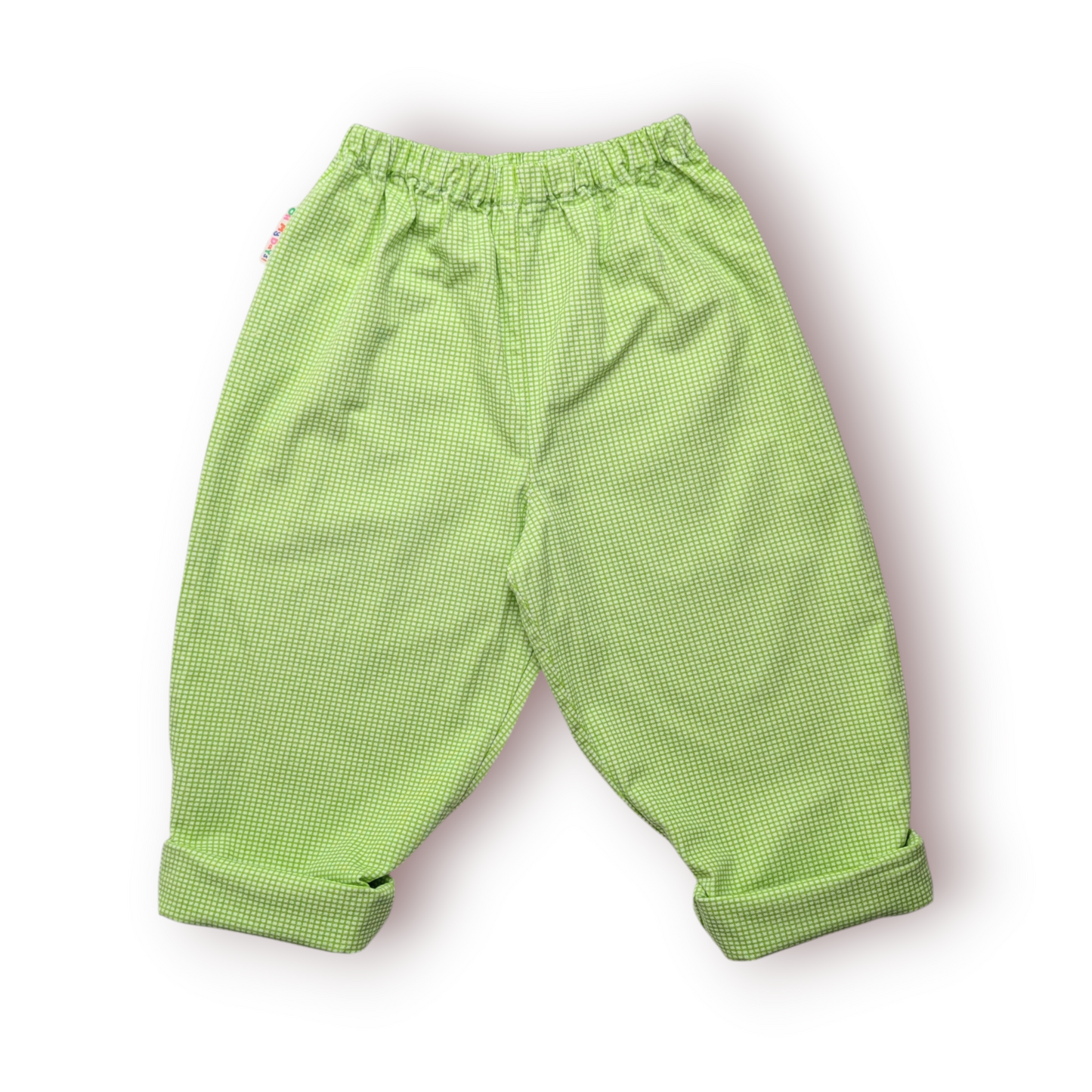 Lime Green Check Trousers