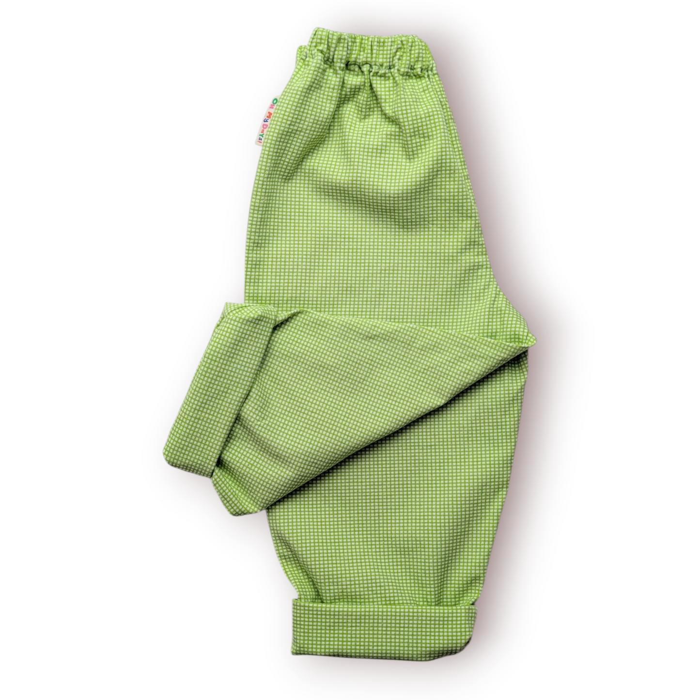 Lime Green Check Trousers