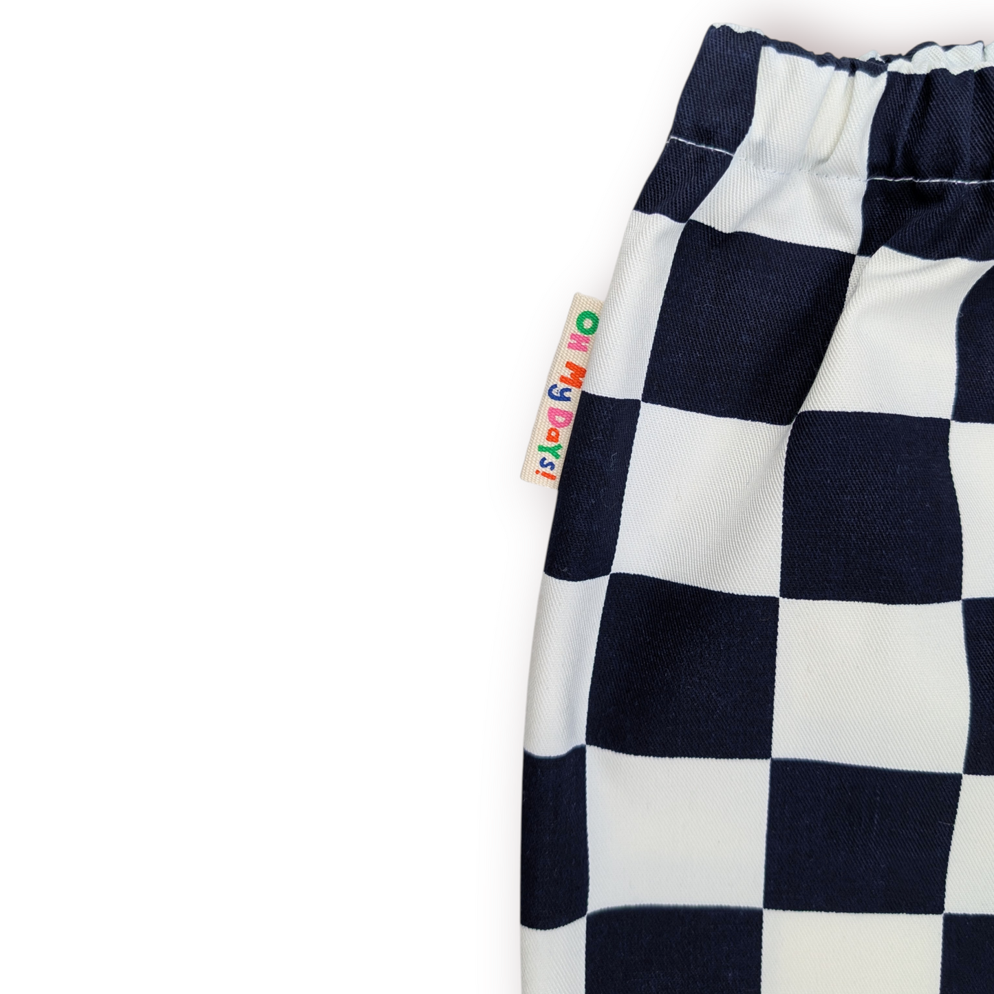 Navy Checkered Trousers