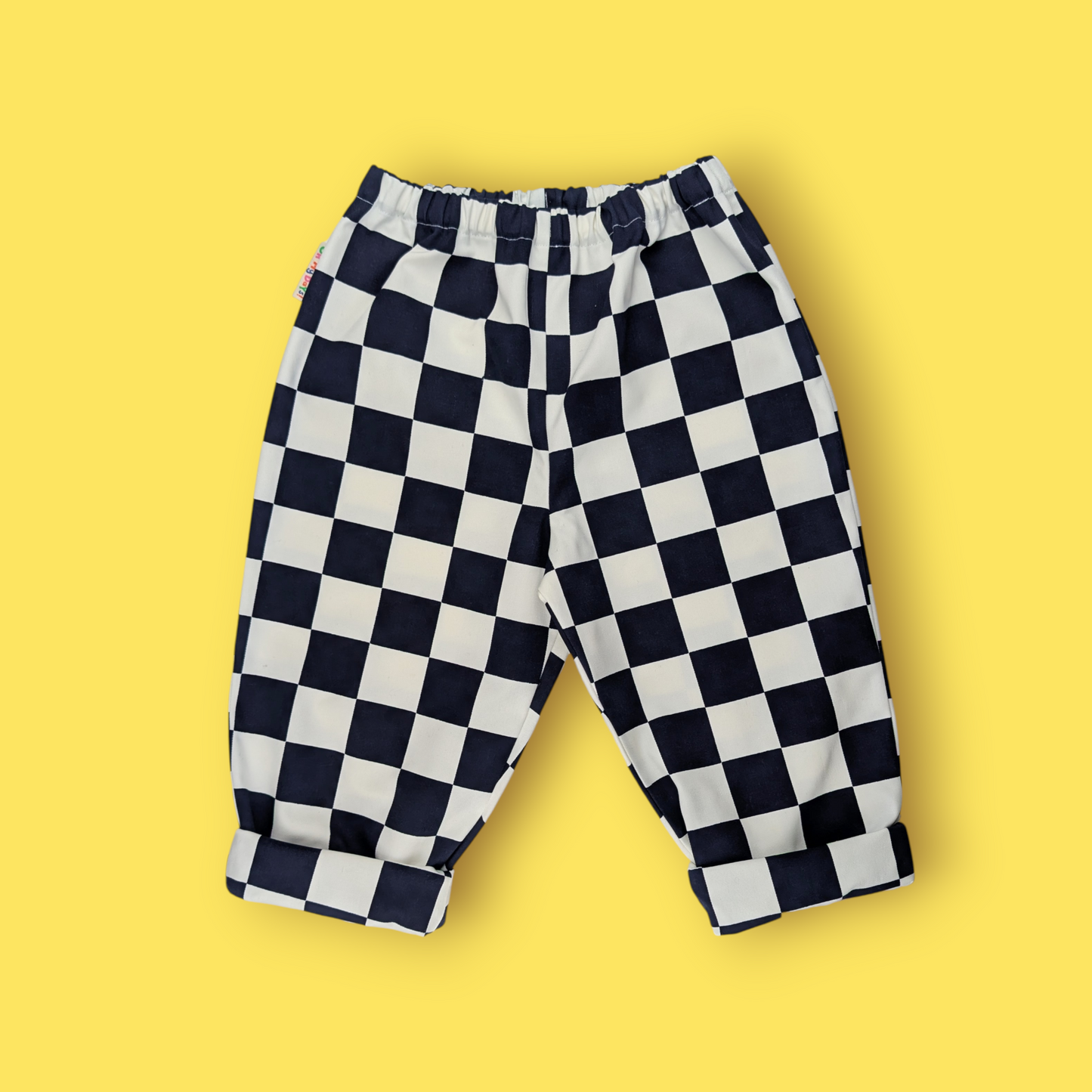 Navy Checkered Trousers