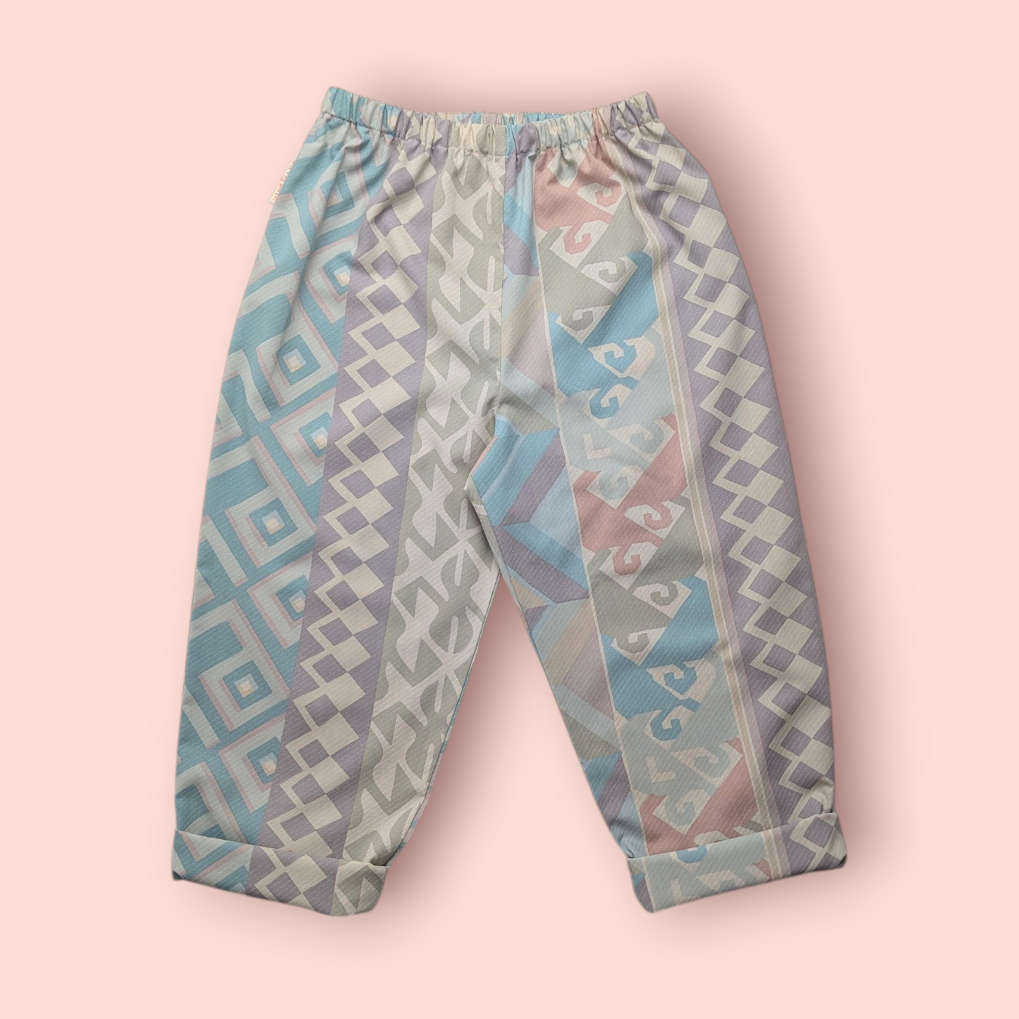 Pastel Ikat Print Trousers