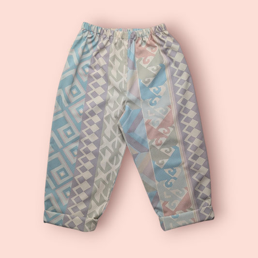 Pastel Ikat Print Trousers
