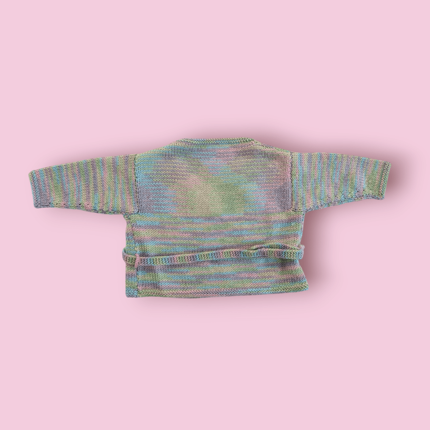 Vintage Pastel Wrap Cardigan