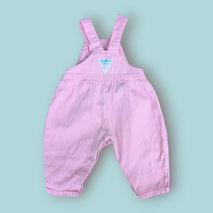 Pink Striped Oshkosh Dungarees