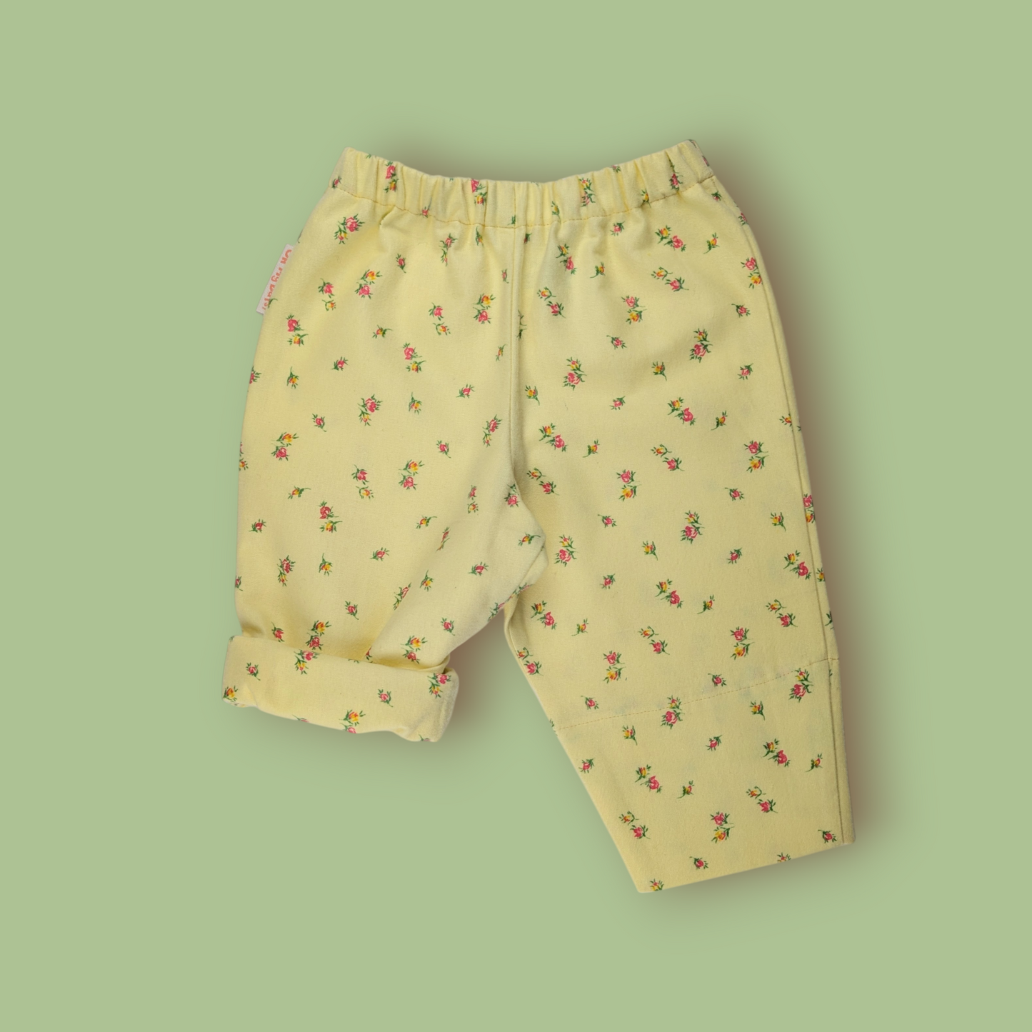 Yellow Floral Baby Trousers